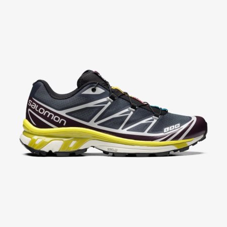 Bambas Salomon XT-6 Mujer Negras/Azul Marino (ES-GWUY)